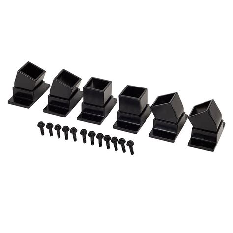 black aluminum traight mount bracket fence parts|Fortress Building Products Athens Fence Wall Mount .